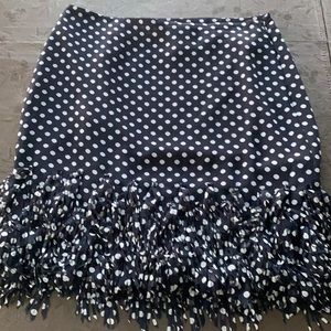NWT Ann Taylor Polka Dot Skirt, Size 0,